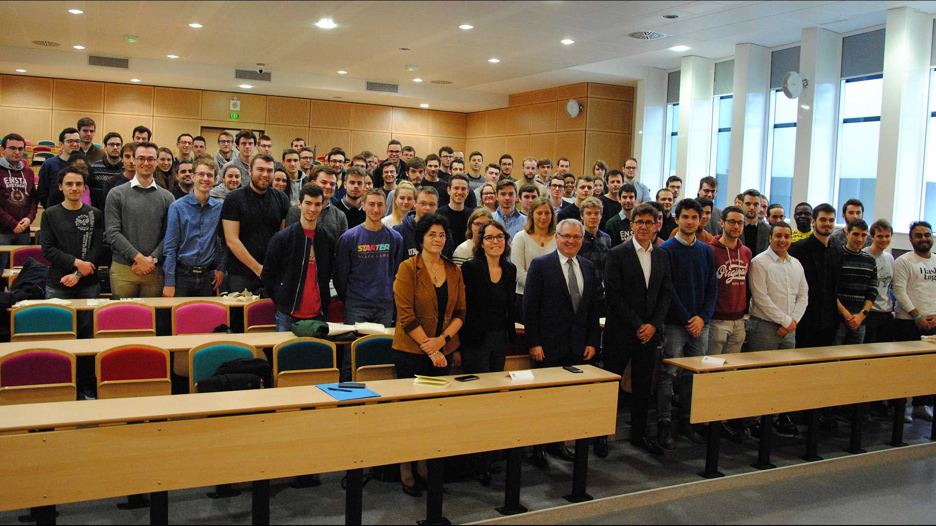 ENSTA Bretagne : Conférence de Pierre-Eric Pommellet, DG Opérations et performance du groupe Thales devant les élèves-ingénieurs ENSTA Bretagne